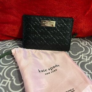 Kate Spade Black Spade Card Holder